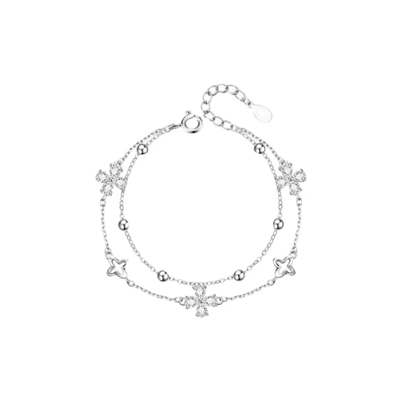 CHINA GOLD Processing S925 Silver Bracelets Women's-0