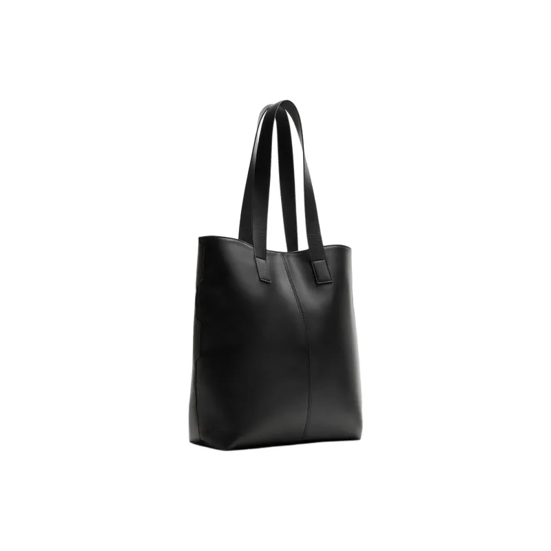 ZARA PU Tote Bag, Shopping Bag, Handbag, Shoulder Bag Men's Black-1