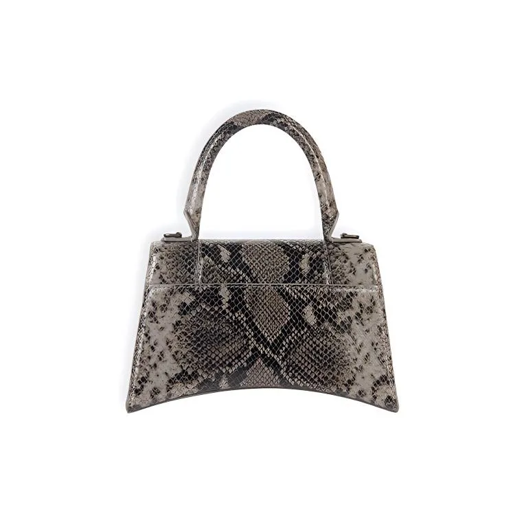 Balenciaga Hourglass Leather Hourglass Bag Shoulder Bag Crossbody Bag Handbag Women's Gray-3