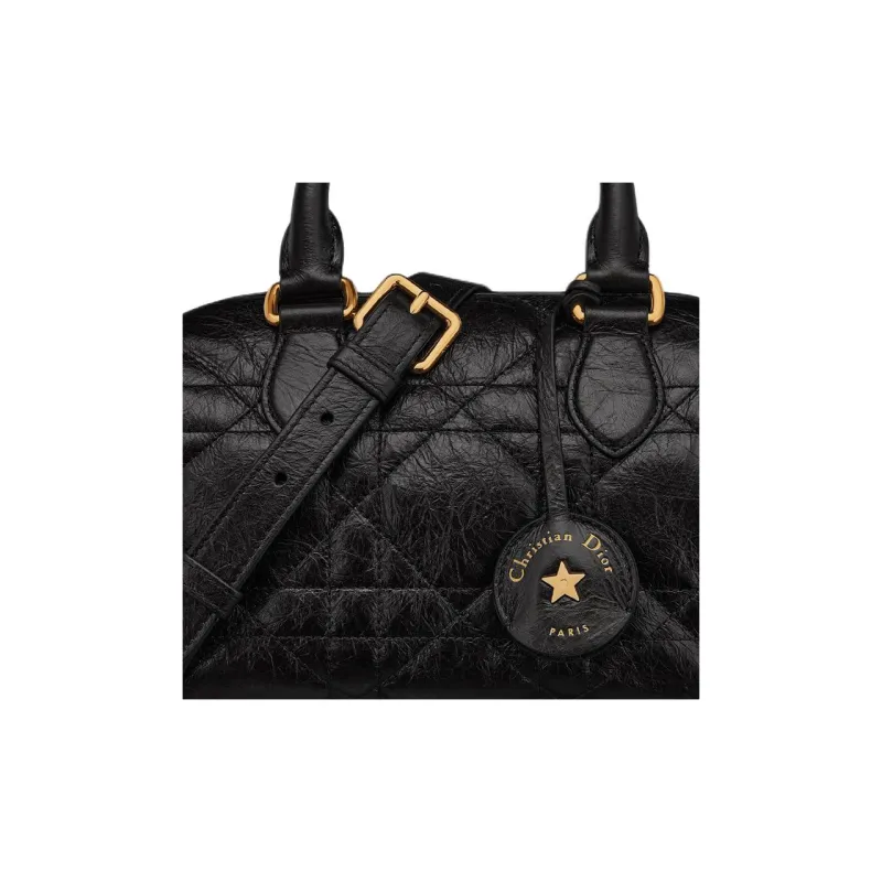 DIOR Groove Cow Leather Shoulder Bag, Crossbody Bag, Handbag Women's Black-3