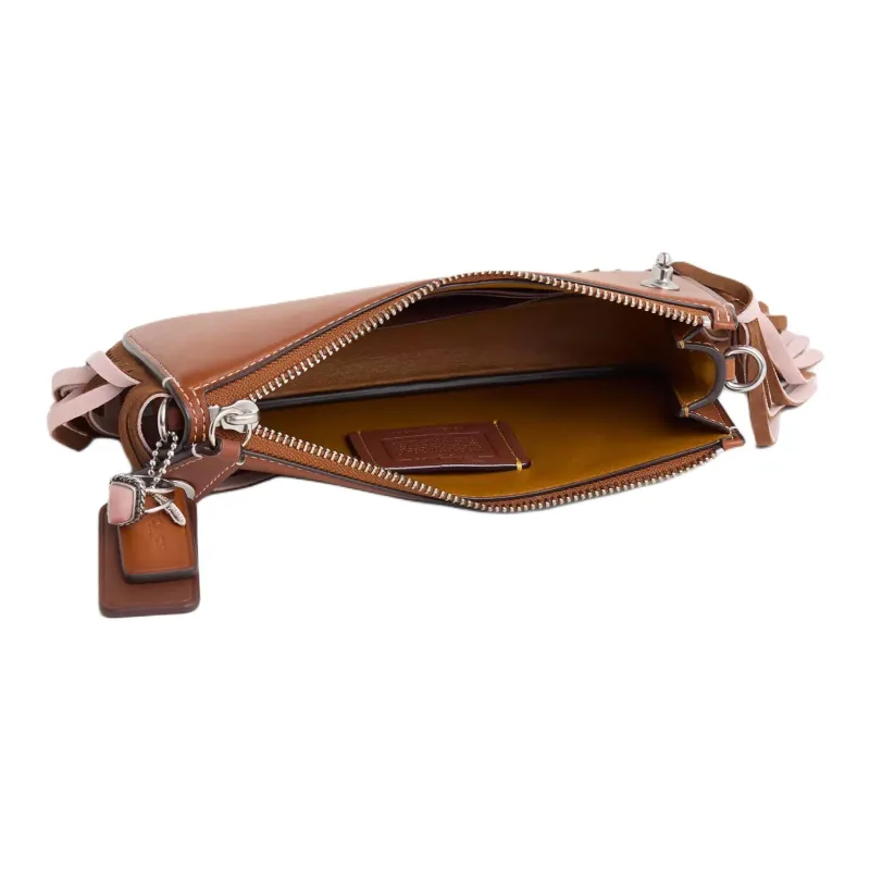 COACH Penn Leather Crossbody Bag Shoulder Bag Small Size Women's Amber-2