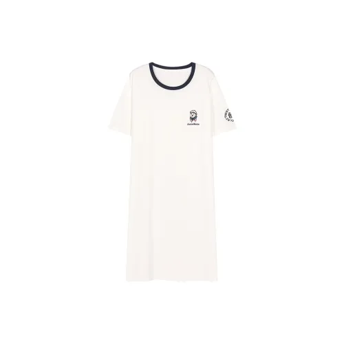 XIAFENYAN Nightgown Women's White