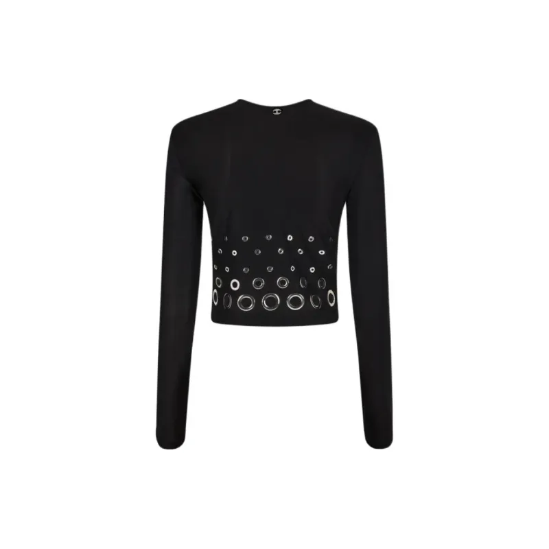Rabanne Eyelet Crop Top-1