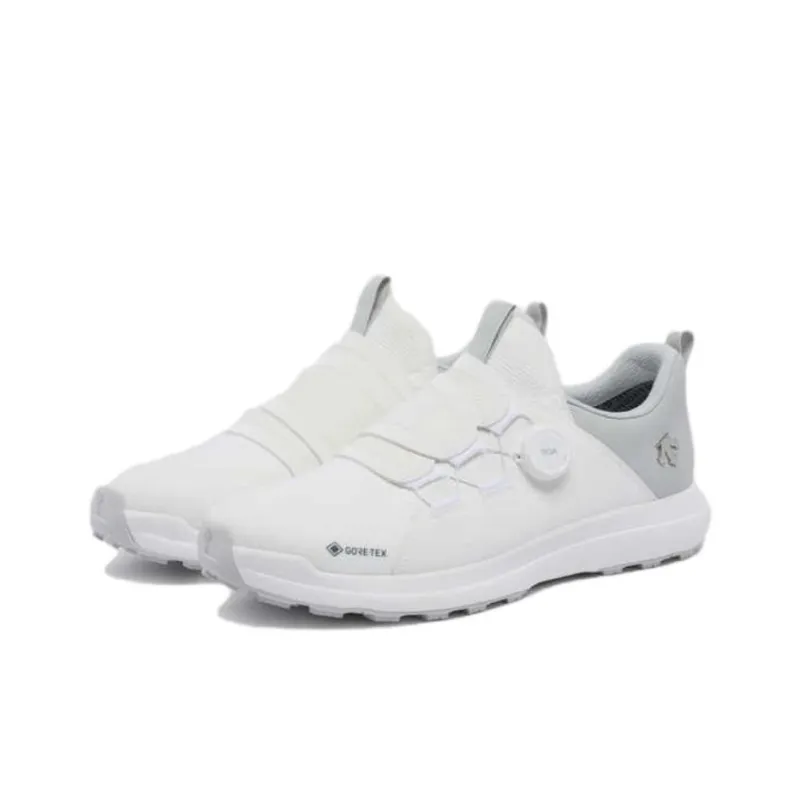 DESCENTE Waterproof And Breathable Low-Top Golf Shoes Men's White-2