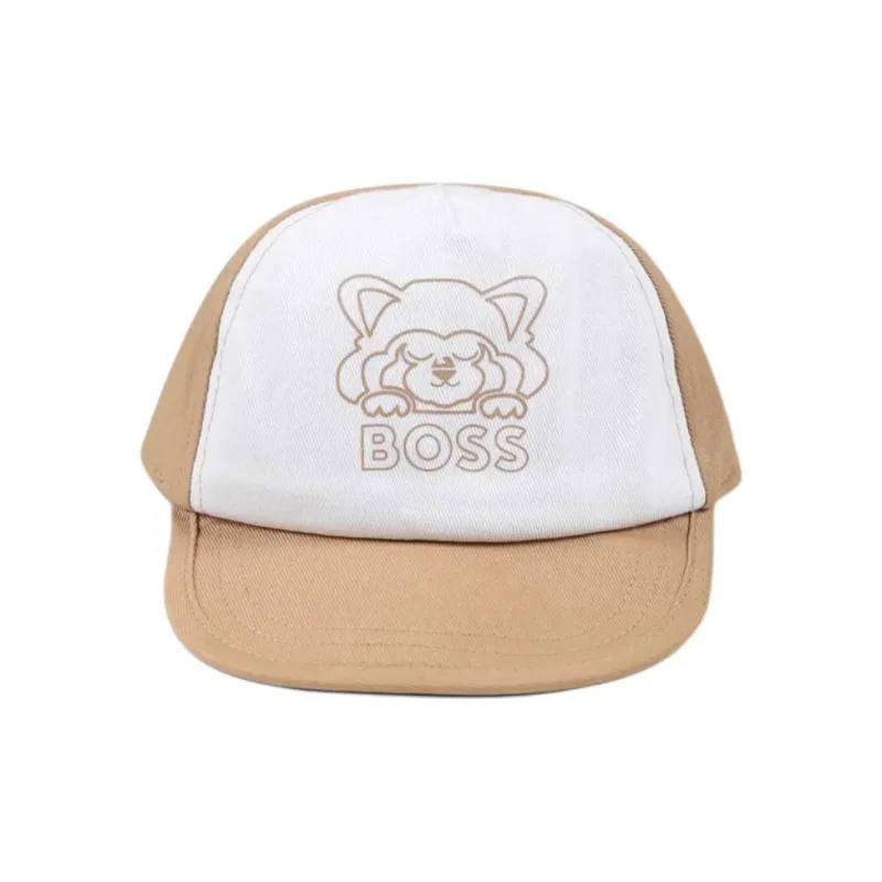 BOSS Cotton Baseball Caps Men's Brown-0