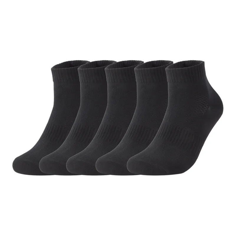 361° Mid Calf Socks Men's 5 Pack Black-0
