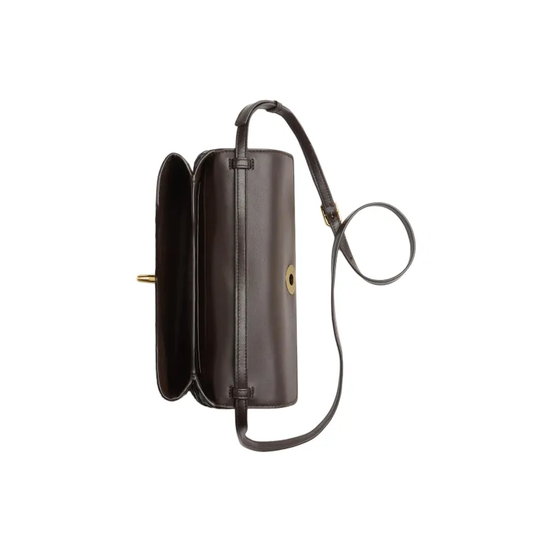 Bottega Veneta KNOT Lambskin One Shoulder Handbag Women's Gummies Brown-4