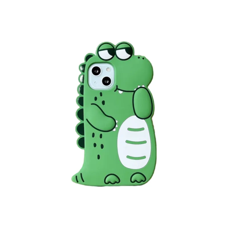 Beams Silicone Material Plush Bear Avocado Phone Cases Compatible With 14 Pro Max/13 Pro-5