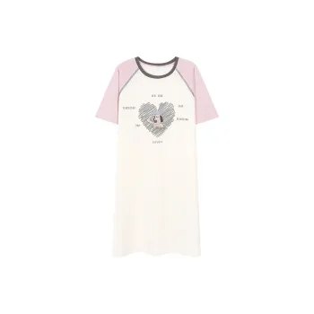 XIAFENYAN Nightgown Women's Purple Pink