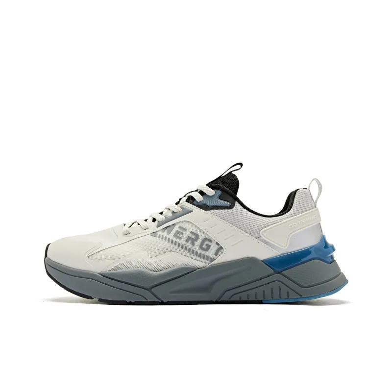QIAODAN Slip Resistant Low Top Running Shoes Men's Gray-0