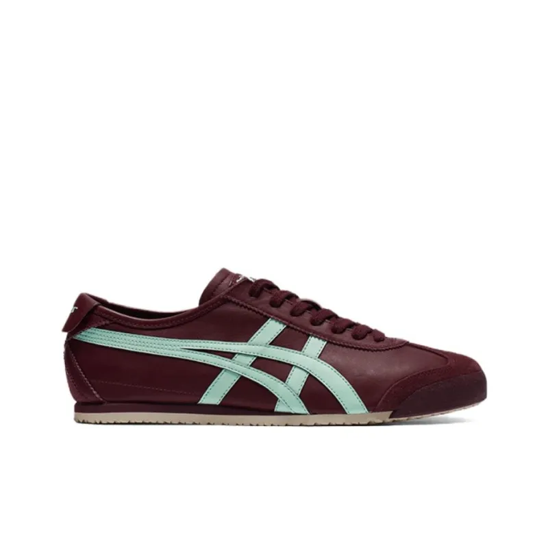 Onitsuka Tiger MEXICO 66 Cushioning Wear Resistant Low Top Casual Shoes Unisex Deep Red-1
