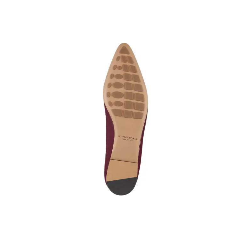 Bottega Veneta Sofia Casual Single Shoes Women's Burgundy-5