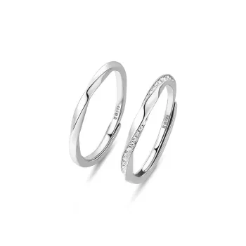 Regalrose 999 Fine Silver Rings Unisex Silver