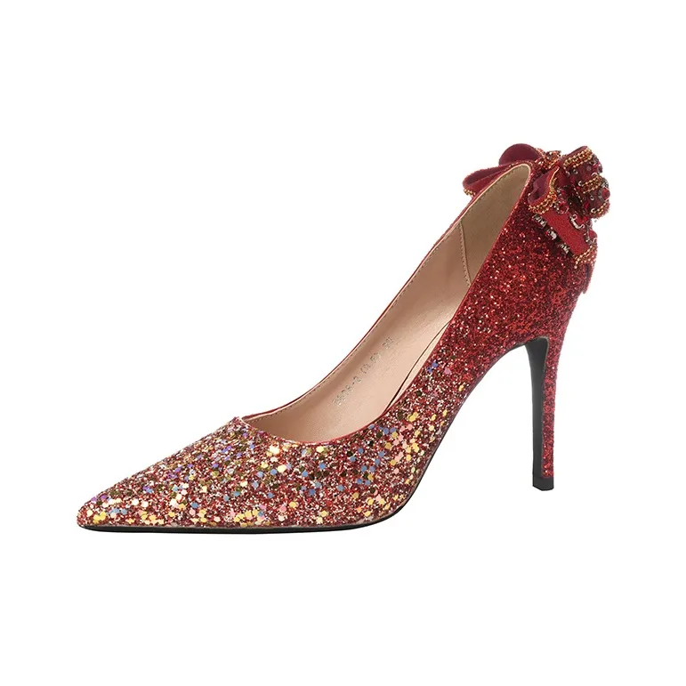 XIMO BULL Slim Heel High Heels Women's-8
