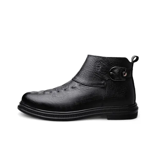 LAORENTOU Ankle Boots Men's Black