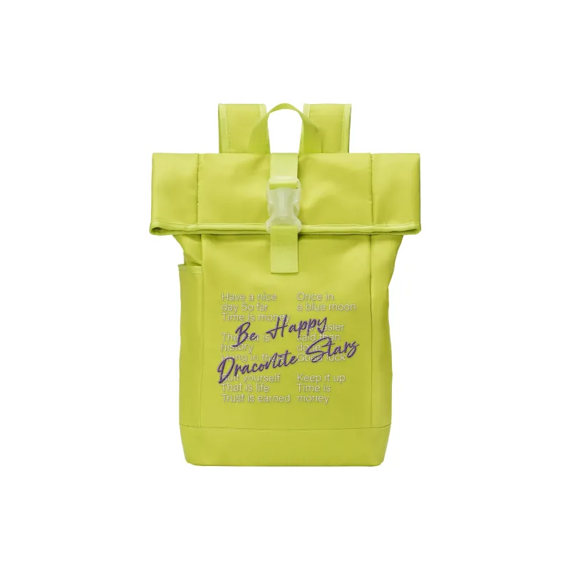 DRACONITE Polyester Students Backpack Regular Unisex Lime Neon Green-8