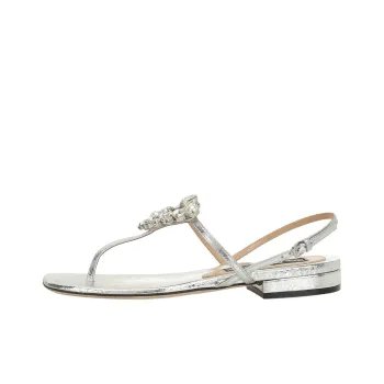 SERGIO ROSSI Godiva One Strap Sandals Women's Silver