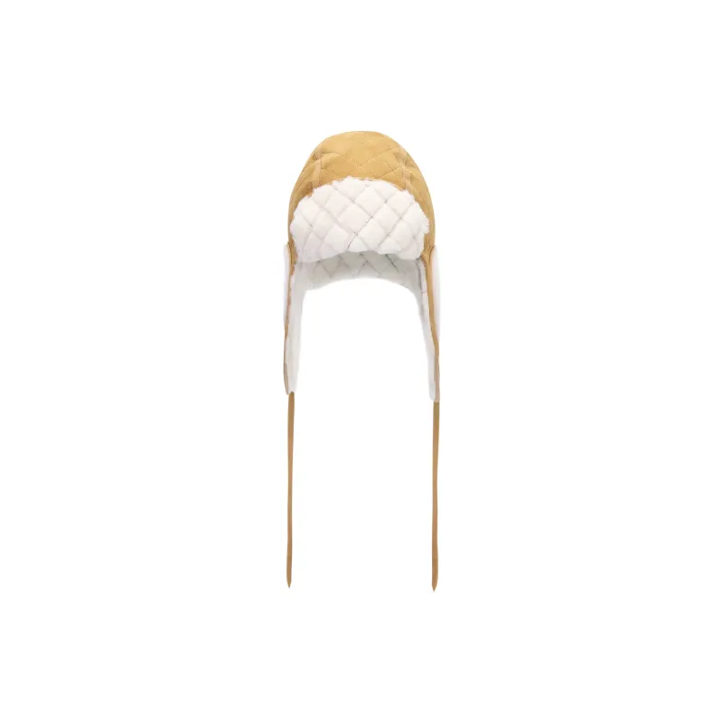 CHANEL Sheepskin Hats & Caps Unisex Beige-1
