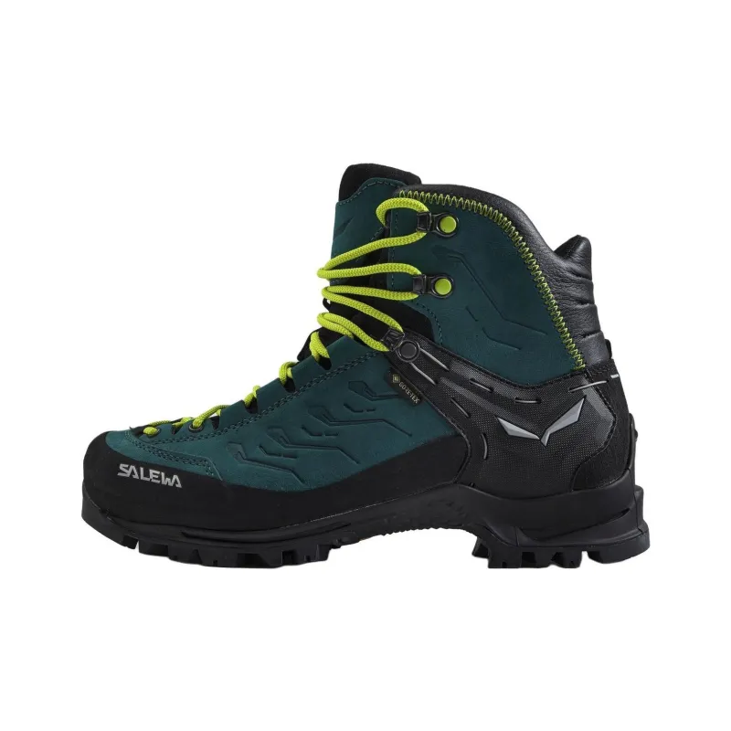 SALEWA Anti-Slip Wear-Resistant High-Top Hiking Shoes Women's Turquoise-0