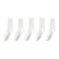 ④Autumn and Winter Fashion Versatile Crew Socks Combination (Milk White+Milk White+Milk White+Milk White+Milk White)
