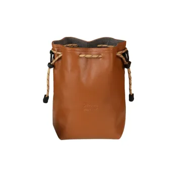 Boniu Leather Shoulder Bag Unisex Orange