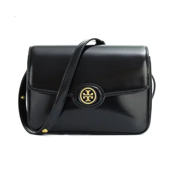 TORY BURCH Robinson Patent Leather Crossbody Bag Shoulder Bag Women's Black