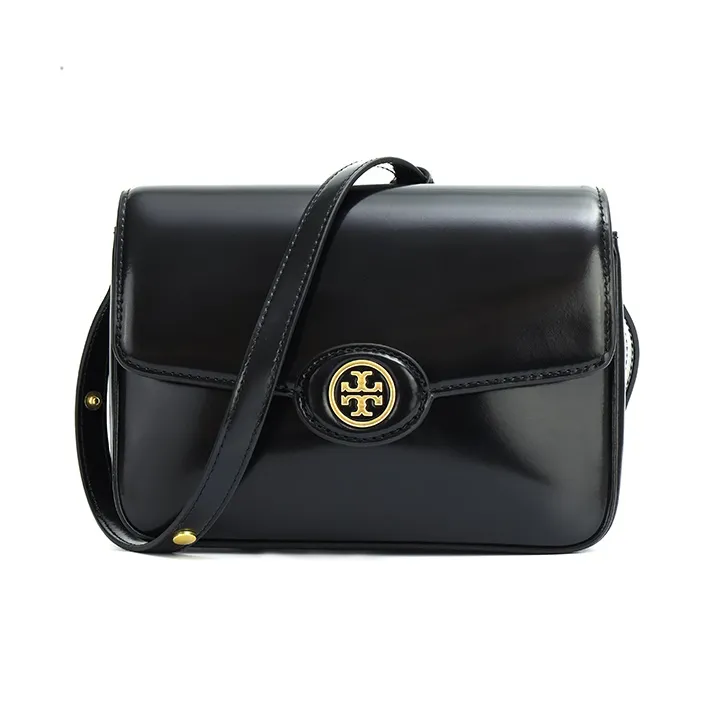 TORY BURCH Robinson Patent Leather Crossbody Bag Shoulder Bag Women's Black-0