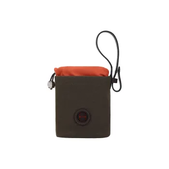 HERMES On The Go Coated Canvas With Leather Dog Bag Accessory Unisex Khaki