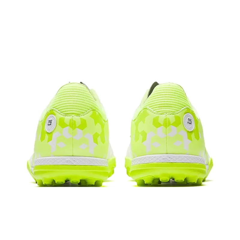 Anta TF Rubber Broken Studs Abrasion-Resistant Slip-Resistant Soccer Shoes Men's White Green-3