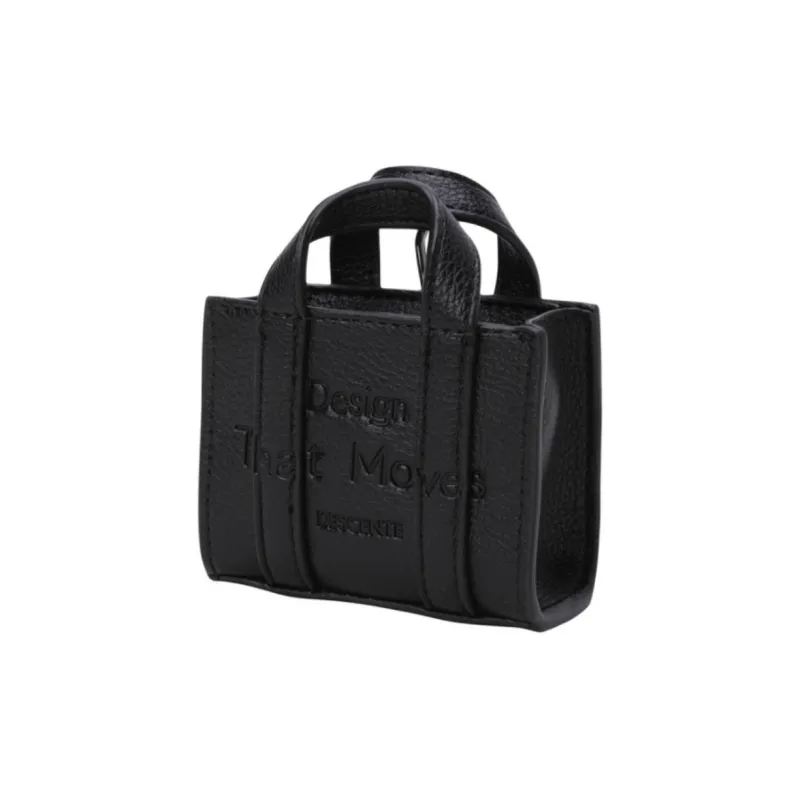 DESCENTE Synthetic Leather Bag Charm Bag Merch Women's Black-1