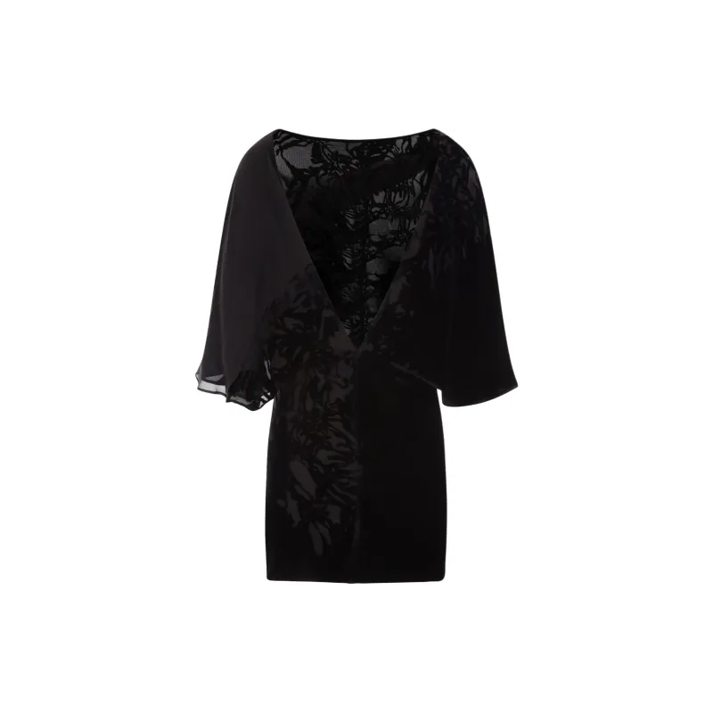 RED VALENTINO Long Sleeved Dress Women's Black-1
