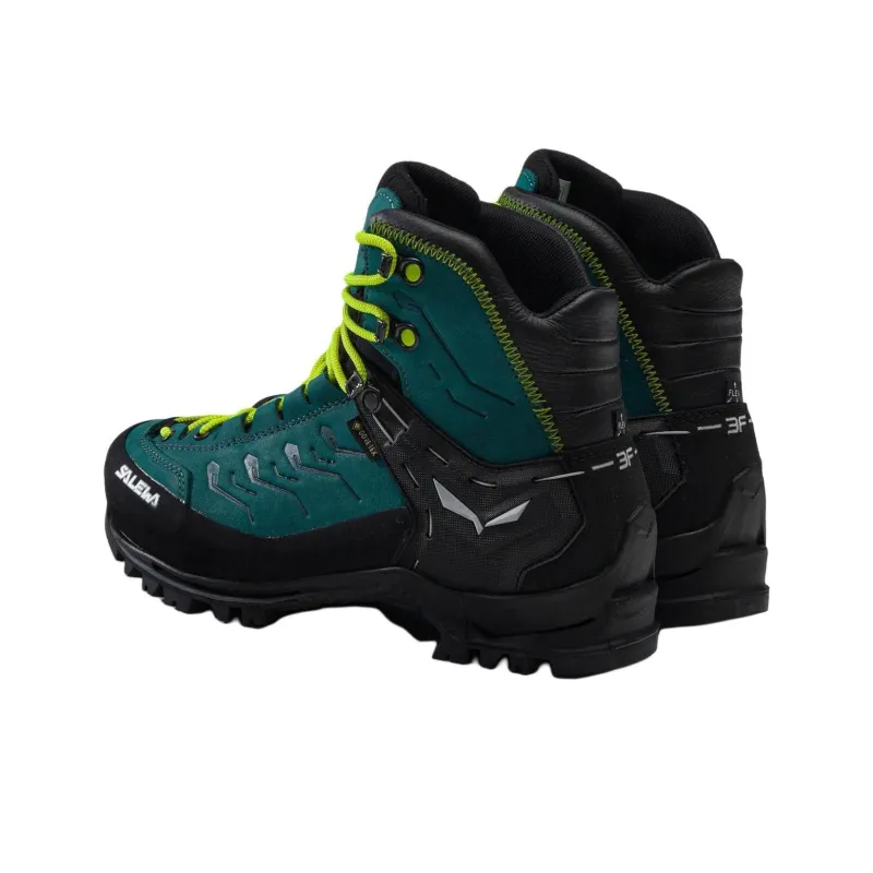 SALEWA Anti-Slip Wear-Resistant High-Top Hiking Shoes Women's Turquoise-2