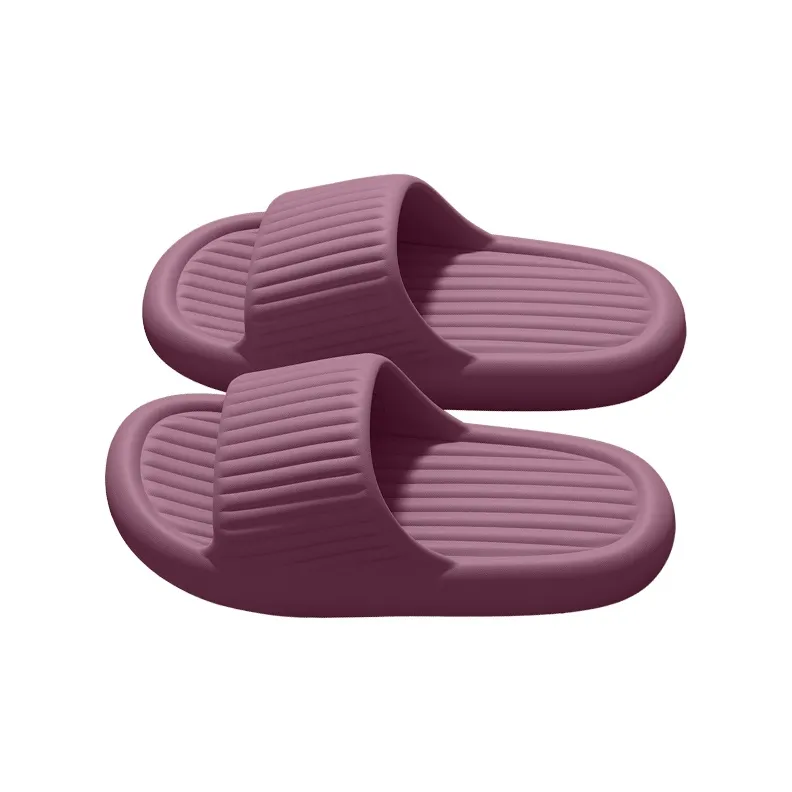 LUNNIFEIYA Squashy And Bouncy Feeling Slippers, Home Indoor Quiet Slip Resistant Platform, Odor Free EVA Home Slippers-0