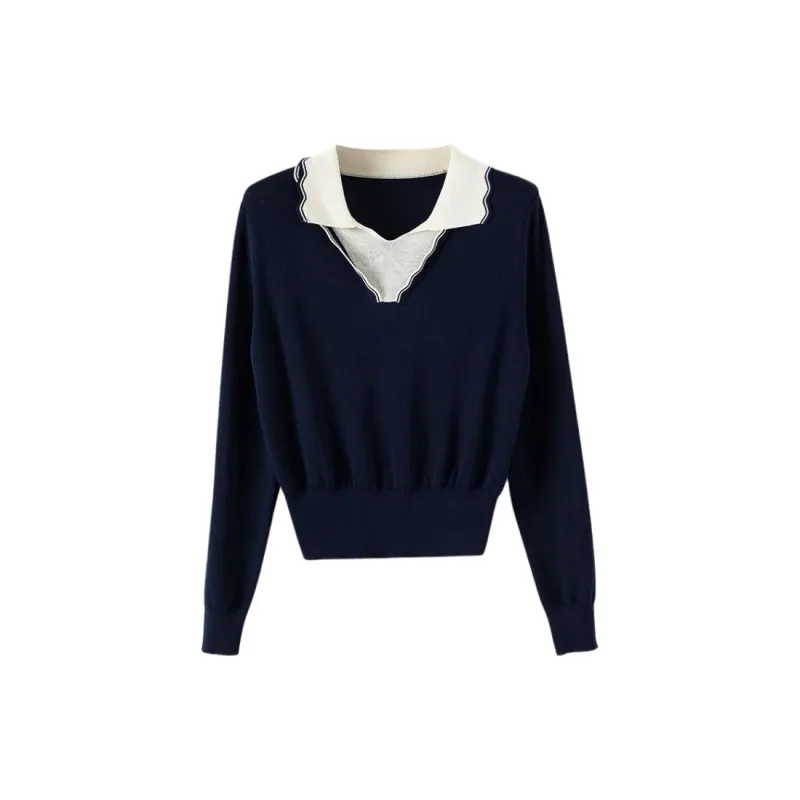 Late White Knitwear Women's Blue-0