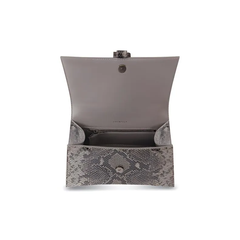 Balenciaga Hourglass Leather Hourglass Bag Shoulder Bag Crossbody Bag Handbag Women's Gray-4