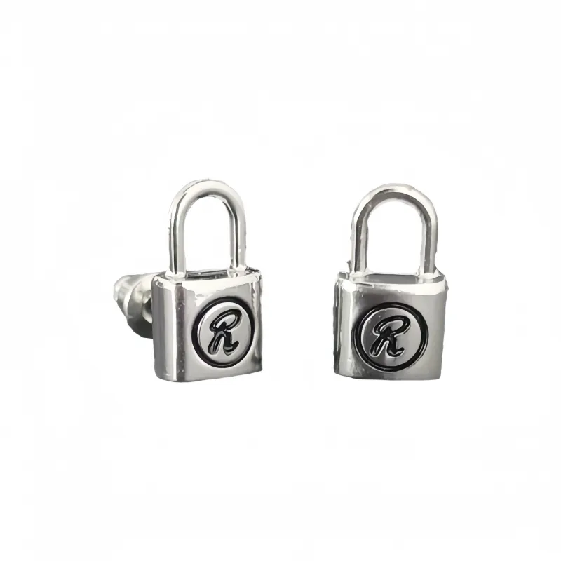 TRIDENT Alloy: Titanium Steel Stud Earrings Unisex-0