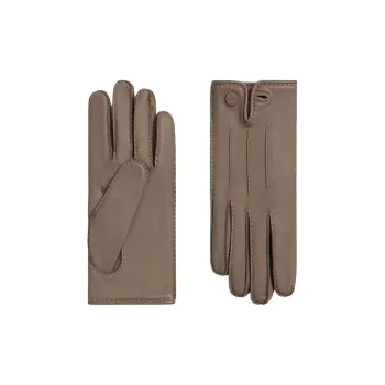 HERMES Lambskin, Cashmere, Rubber Gloves Women's Light Green
