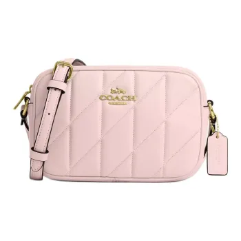 COACH Jamie Nappa Leather Camera Bags Shoulder Bags Mini Women's Peach Red