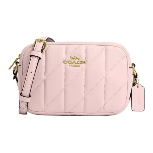 COACH Jamie Nappa Leather Camera Bags Shoulder Bags Mini Women's Peach Red