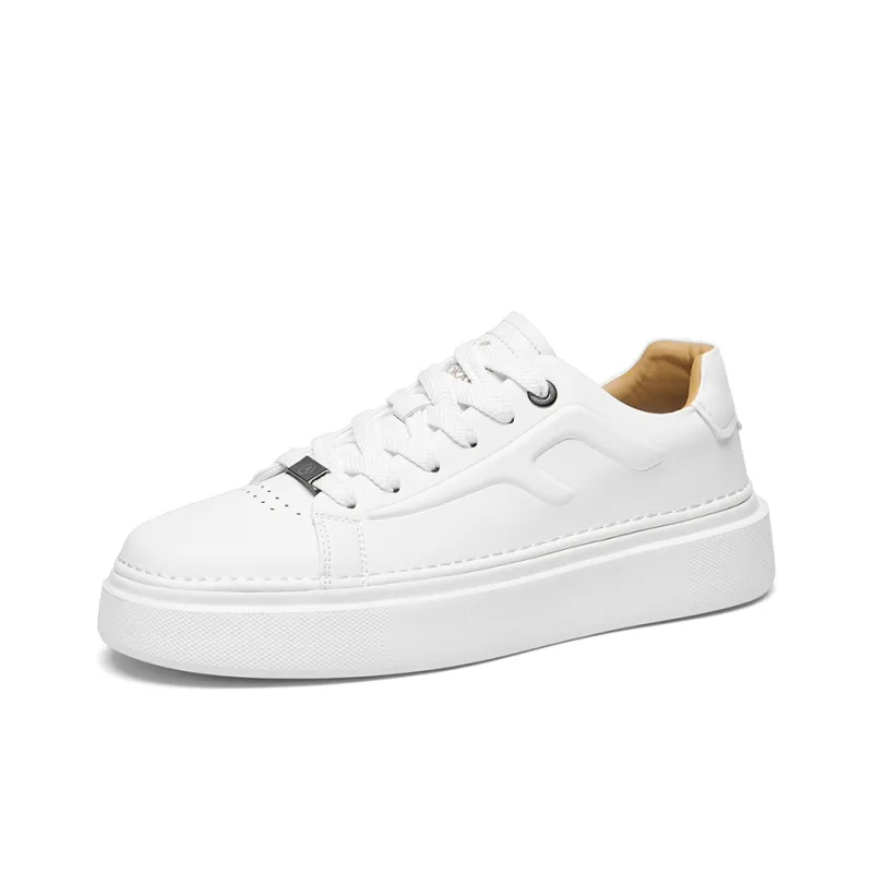 AOKANG Air Force One Series Skateboard Shoes Men Low Top White Black White-9