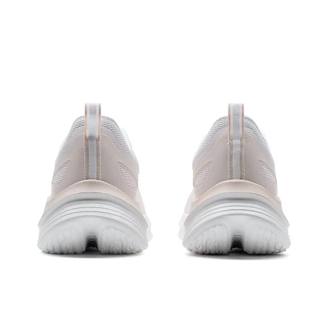 XTEP Abrasion Resistant Breathable Lightweight Rebound Low Top Casual Running Shoes Women's White Pink-4