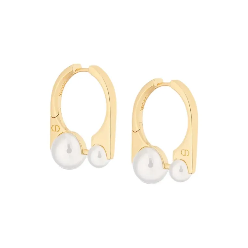 DIOR Metal Earrings Women's Gold-1