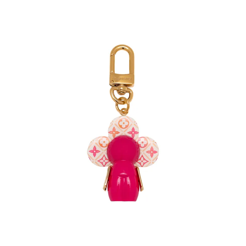 LOUIS VUITTON Flower Shaped Vivienne Bag Charm Women's Pink-2