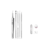 [Professional 0.01mm]Needle Nose Pliers+Blackhead Needles 4 Pcs Set-Includes Ultra-Sharp Needles