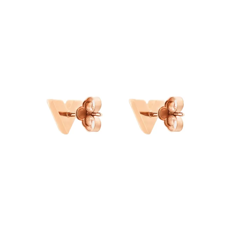 LOUIS VUITTON Metal Stud Earrings Women's Rose Gold-2