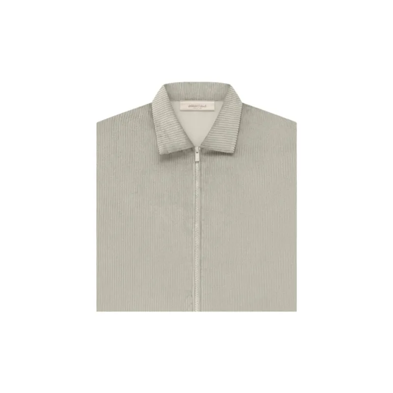 Fear Of God Essentials SS23 Corduroy Shirt Jacket Seal Jackets & Coats Men's Seal Gray-2