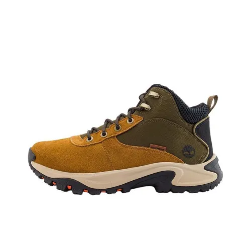 Timberland Maddsen Slip-Resistant Mid-Top Trekking Shoes Men's Brown
