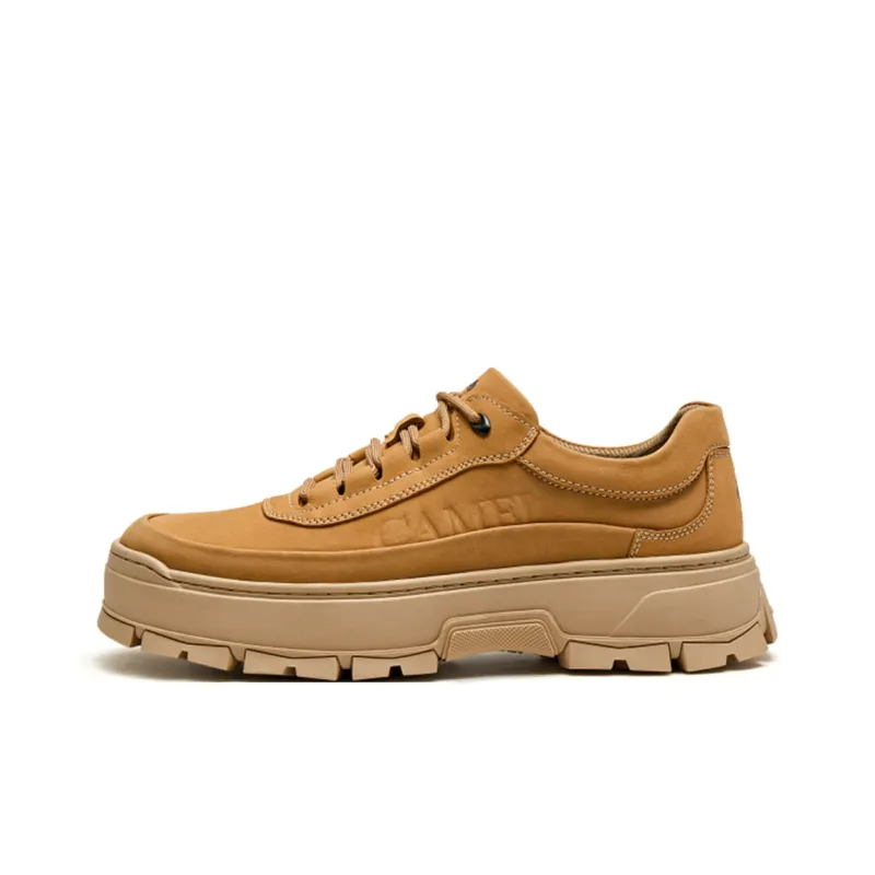 CAMEL Work Boots Men Low Top Khaki/Desert Yellow-0
