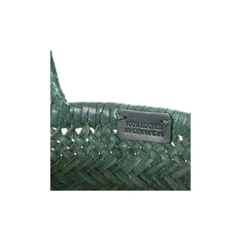 Dragon Diffusion Leather Tote Bag, Shopping Bag, Handbag Mini Unisex Green-2