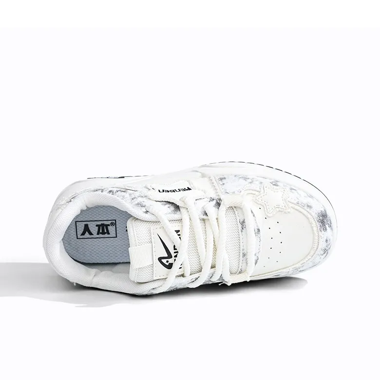 RENBEN Anti-Slip And Wear-Resistant Height Increasing Low-Top Skateboard Shoes Women's-13